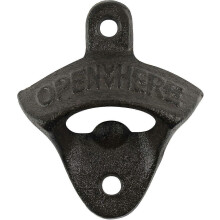 Bottle Opener Wall Mounted - Beer Wall-mounted Bottle Opener, Wine Metal Bottle Opener Outdoor And Indoor, Cast Iron 1pc