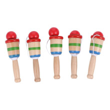 5pcs Wood Catch Ball Game Hand Eye Coordination Ball Catching Cup Game Toy
