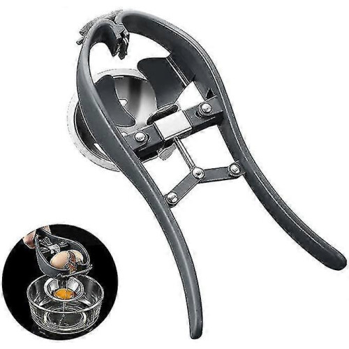 Egg Opener Breaker Egg Cracker, Stainless Steel Raw Egg Removable Automatic Separator , Handheld Rapid Eggshell Cutter With Egg Yolk White Separator