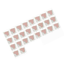 26Pcs Heart Corner Bookmarks PU Leather Corner Page Book-Pink