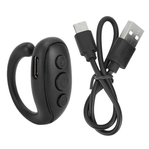 Mobile Phone Bluetooth Remote ABS Ring Shape Long Battery Life Camera Remote Shutter for Tablet Black 1