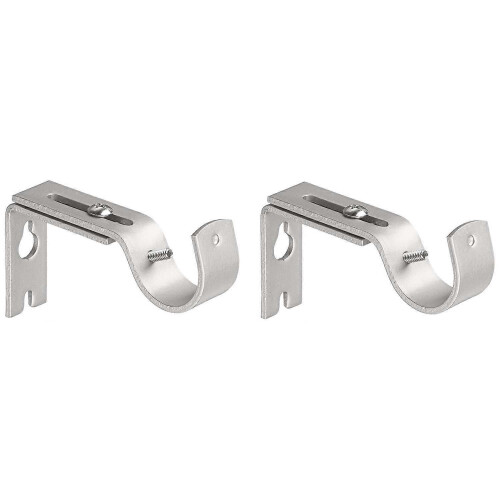 Adjustable Wall Bracket Curtain Rod Bracket Curtain Rod2pcsblack