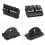 4-string Headless Electric Bass Guitar String Locking Nut Set with 2 Wrench 2 Screw Black 4
