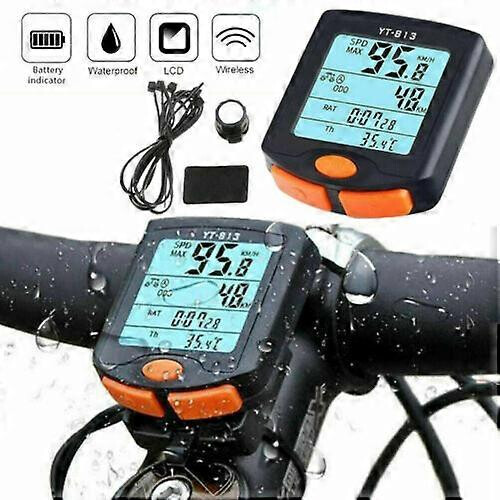 Waterproof Speedometer Wireless LCD Bike Computer Speedometer Odometer Bicycle 2