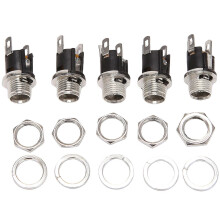 5 Stück 5,5 mm x 2,1 mm DC-Strombuchse, weiblicher Einbaustecker
