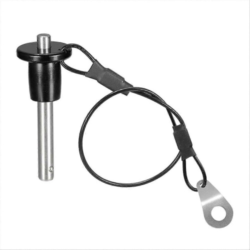Stainless Steel Quick Release Pin 6mm Diameter Ball Locking Pin with Push Button Lanyard Cable Usabl