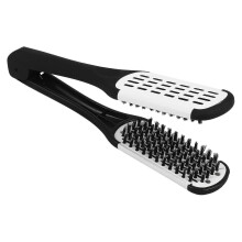 Professionelle Glättungsbürste, Friseurwerkzeug, doppelseitige Bürste zum Glätten der Haare