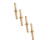 4 stuks 4-4 mm messing slangnippel verloopstuk verloopstuk verloopstekker 4
