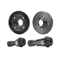 Hardened Steel Front and Rear Differential Ring Gear Pinion Gear for 1/5 1/6 XRT Upgrade Parts