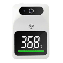 Infrarot-Thermometer, Wandmontage, kontaktloses digitales Stirnthermometer, weiß