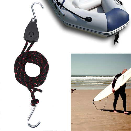 Practical Super Strong Multi Uses Rope Ratchet Tie Down with S shaped Hook 2
