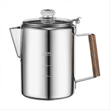 Kaffeemaschine für den Campingherd, Kaffeemaschine mit Perkolatorfunktion aus Edelstahl