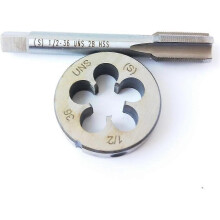 1/2-36 HSS Tap And Die Set UNS Machine Thread Tap And UNS Round Thread Die Right Hand