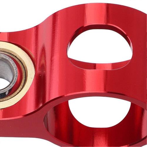 Motorcycle Damper Fork Bracket Support Holder CNC Anodized Vibrations Reduction Lightweight Steering Damper Fork Frame Mounting Clamp Red 2