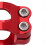 Motorcycle Damper Fork Bracket Support Holder CNC Anodized Vibrations Reduction Lightweight Steering Damper Fork Frame Mounting Clamp Red 4