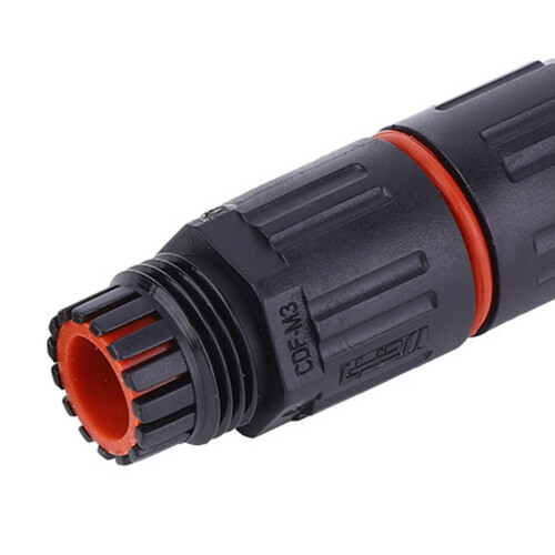 10PCS IP68 Waterproof Electrical Wire Cable 3Pin Connector Outdoor Plug Socket 0.5mm2~2.0mm2 2
