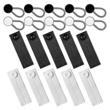 20-teiliges Set mit Verlängerungsknöpfen, inklusive 10 elastischen Bundverlängerungen und bequemen, verstellbaren Verlängerungen für Jeans.
