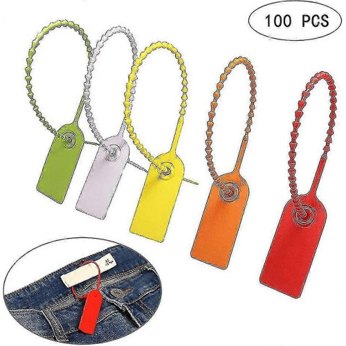 Cable Tie Tags, 100 Pcs Plastic Cable Tie Tags, Self-locking Brand Label 2