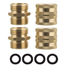 3/4inch Water Pipe Thread Faucet Joint 2-way Copper Adapter For Washing Machine
