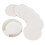 White Coasters White PU Leather 6-Pack with Holder white. Stylish coasters to 2