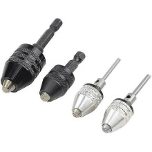 4-teiliges Schnellwechsel-Bohrfutter-Set mit Mini-3-Backen-Bohrfutter, Schraubendreher-Adapter und Umrüstset für elektrische Bohrmaschinen (JP)