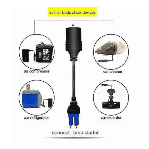 Ec5 To Car Cigarette Lighter Socket Adapter Connector For 12v Car Jump Starter 2