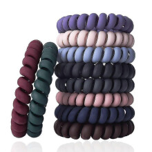 10 Headbands, Suitable For Thick Hair, Coil Elastic Hairband, Multicolor Medium Spiral