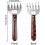 Fleischtrenner, Küchenutensil, Gabel, 2 Stück, rot 3