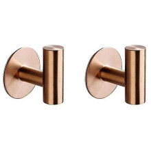 2pcs Bathroom Hook Stainless Steel Hook Heavy Duty Hook For Bathroom Kitchen Living Room Hotel Coat