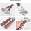 Fleischtrenner, Küchenutensil, Gabel, 2 Stück, rot 5
