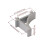 10 Pieces 2.3cm Aluminum Alloy Silver Refrigerator Shelf Support Hooks 4
