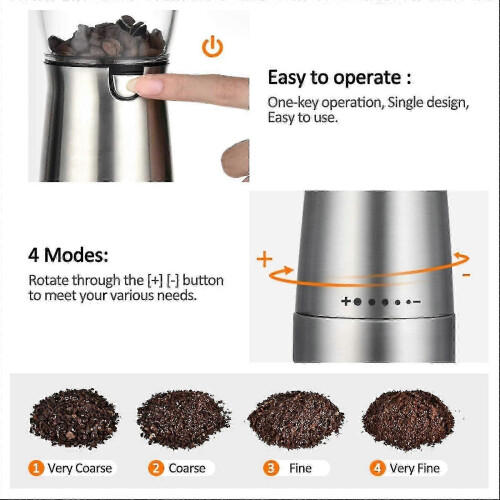 Electric Coffee Bean Grinder Handheld Usb Charging Coffee Maker Spice Grinder 2