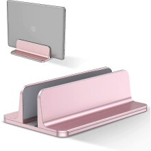 Vertical Laptop Stand,aluminum Adjustable - Pink