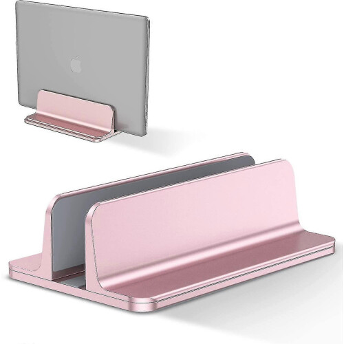 Vertical Laptop Stand,aluminum Adjustable - Pink