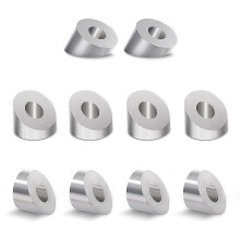 10er-Packung 30-Winkelscheiben aus Edelstahl, 1/4 Zoll/6,6 mm, 30-Scheiben für Kabelschienen