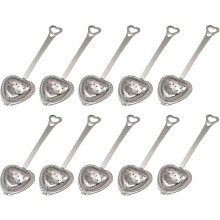 10 Stück herzförmige Tee-Eier-Herzförmige Tee-Eier aus Netzgewebe