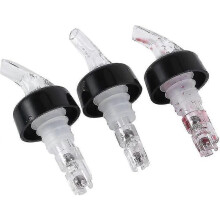 Plastic Dosing Pourers Automatically Measure Wine Glass Pour Stoppers (clear) 6 Pcs