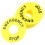 Emergency Stop Sign Button Ring for Switch 10Pcs Durable Yellow PVC 3