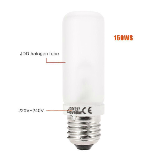 JDD E27 150W 2800K Studioblitzgerät, Einstelllichtröhre, 220V-240V / 230V 2
