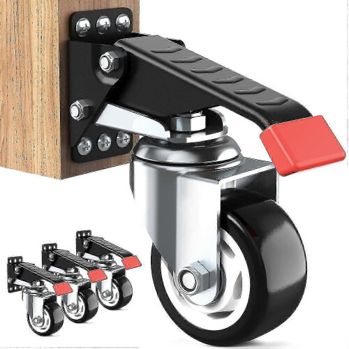 Spacekeeper Workbench Wheels, 400kg - 7.6cm high performance castors for workbenches, machines and tables, 4-pack