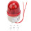 220VAC Strobe Signal Light Bolt Fixed Red LED Warning Lights 75mm Diameter 2