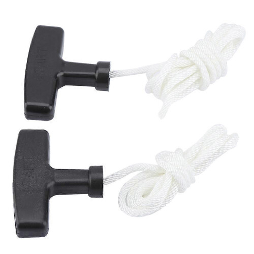 2pcs Lawnmower Recoil Pull Starter Handle 1.5m Cord Rope Mower Accessories 1