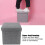 Foldable Storage Ottoman Multifunctional Storage Bench Footstool Seat with CoverBig 5