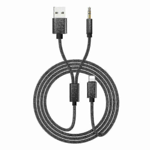 Audio USB Cable and Interface Adapter for iPod 6/7/8 Series with Aux In Support