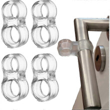Transparente Türstopper-Wandschutzleiste (12 Stück), Geräuschdämpfung für Türklinken, transparenter Silikon-Türpuffer, Türklinken-Wandschutz