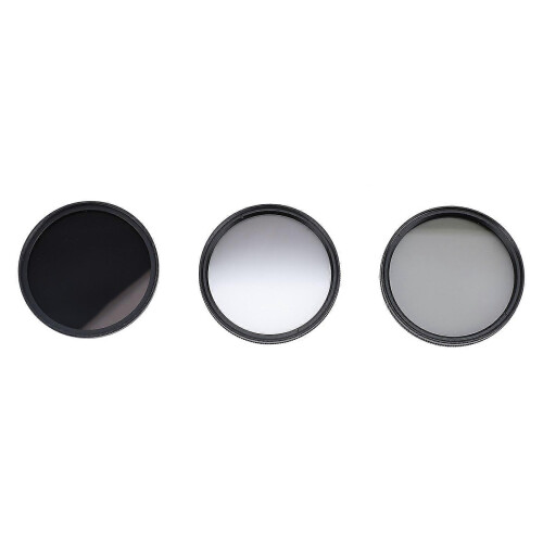 3 in 1 Camera Filter Kit ND8 CPL GND Filter Set Replacement Neutral Density Filter Circular Polarizing Filter Graduated ND Filter 67mm / 2.6in 1