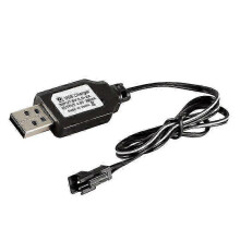 Ladekabel, USB-Ladegerät für Ni-Cd- und Ni-MH-Akkus, SM-2P-Steckeradapter, 4,8 V, 250 mA Ausgang, für Spielzeugautos