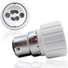 Lampensockeladapter B22 auf GU10, hitzebeständiger Stecker, max. 500 W Leistung, bis 220 C – 2er-Pack