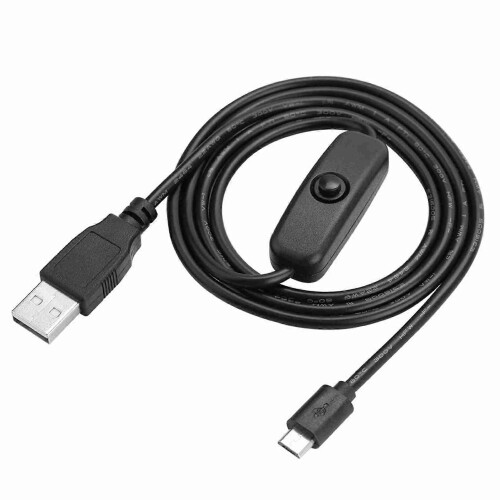 Micro-USB-Ladekabel mit Ein-/Ausschalter für Raspberry Pi 3 / 2 / B / B+ / A 2