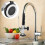Pull Down Faucet Swivel Sink Tap Pre Rinse Spout Spray Head Kitchen 3